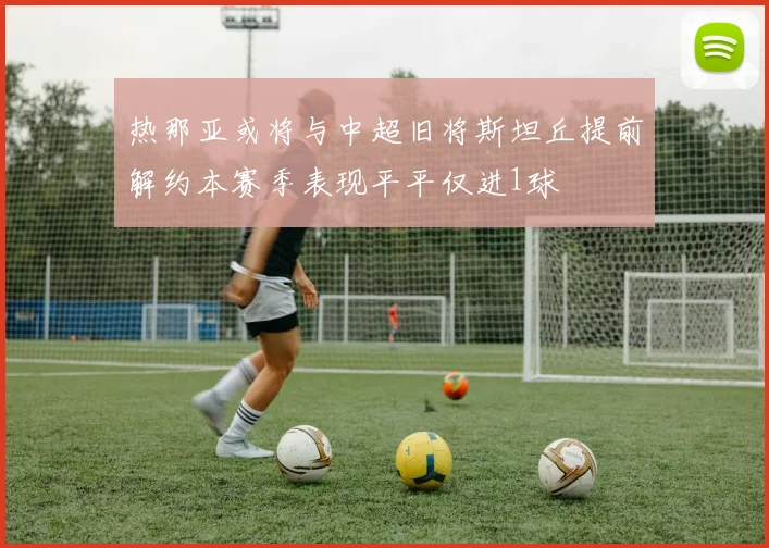 热那亚或将与中超旧将斯坦丘提前解约本赛季表现平平仅进1球